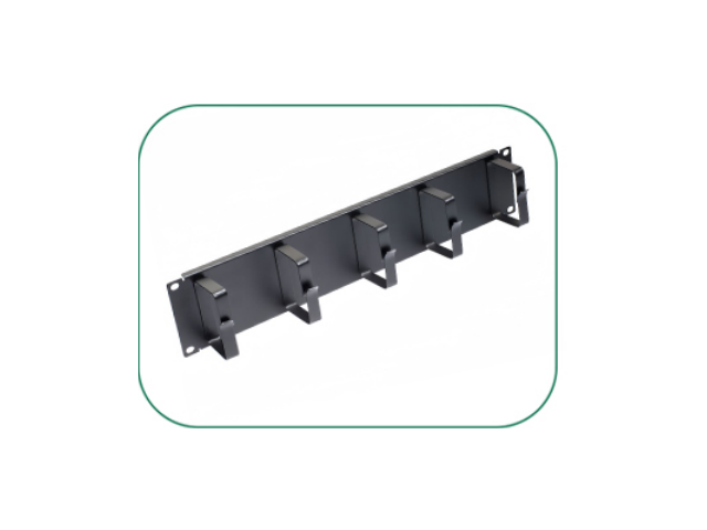 SL-CM19-02 – Organizador de cable 1U con ganchos para rack 19 pulgadas