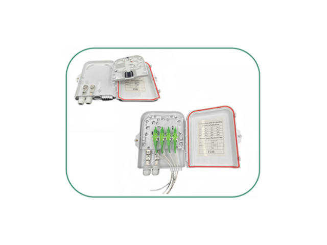 SL-FAT8A – Caja terminal FAT 8 cores con adaptadores SC simplex